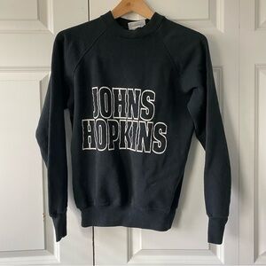 Johns Hopkins Black Crewneck Sweater